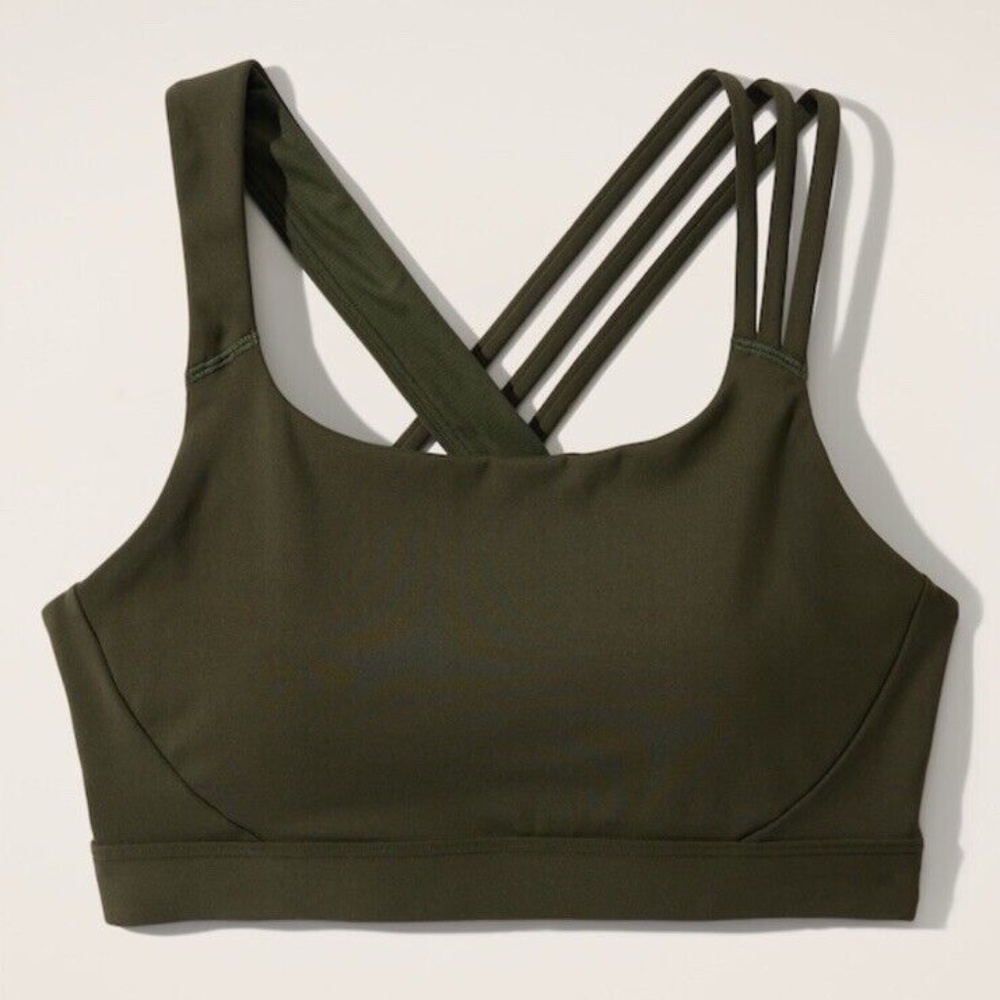 Athleta Train Free Bra D-DD, XS, Aspen Olive